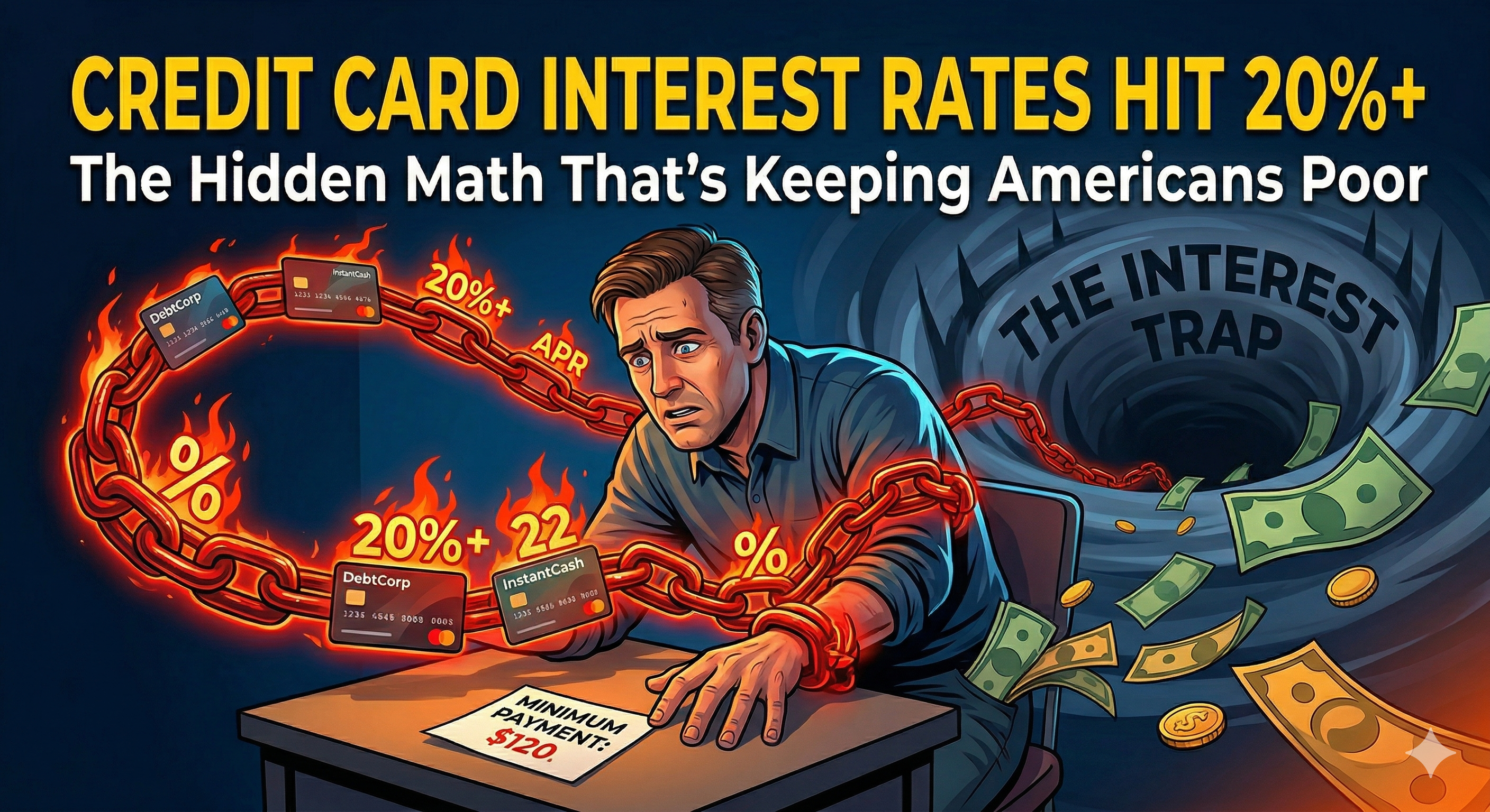 Credit Card Interest Rates Hit 20%+: The Hidden Math That's Keeping Americans Poor