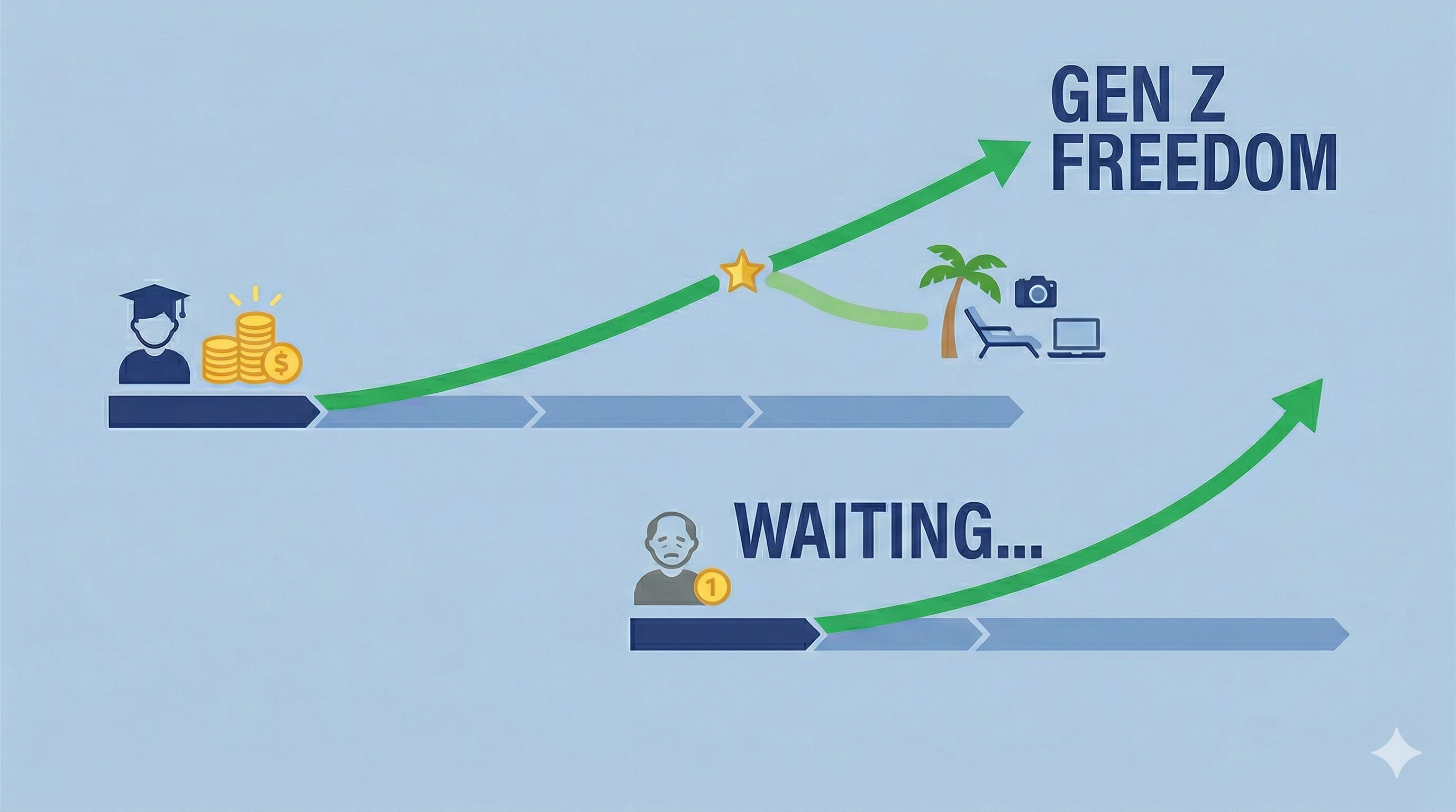 Gen Z Retirement Math: Start at 22, Retire by 50 (The Phased Approach That Actually Works)