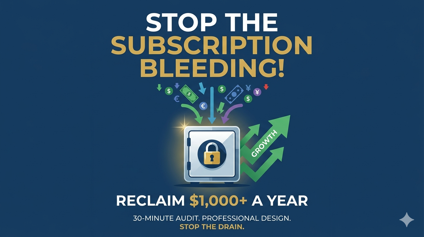 Subscription Creep Is Stealing $1,000+ a Year From Most Americans: The 30-Minute Audit That Stops the Bleeding